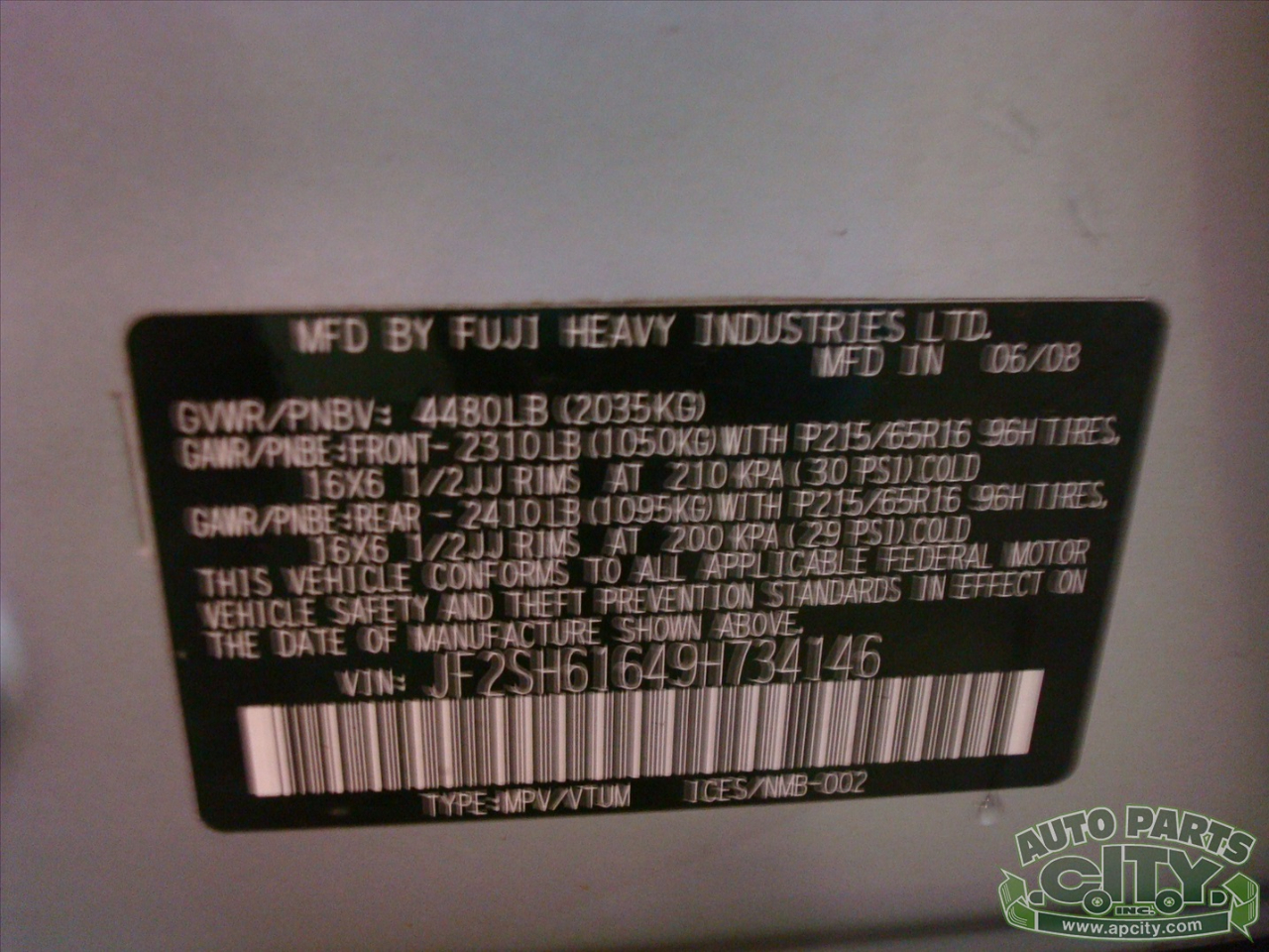 Subaru Forester 2.5X 2009