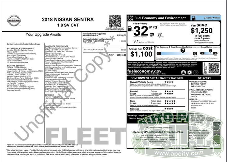 Nissan Sentra SV 2018