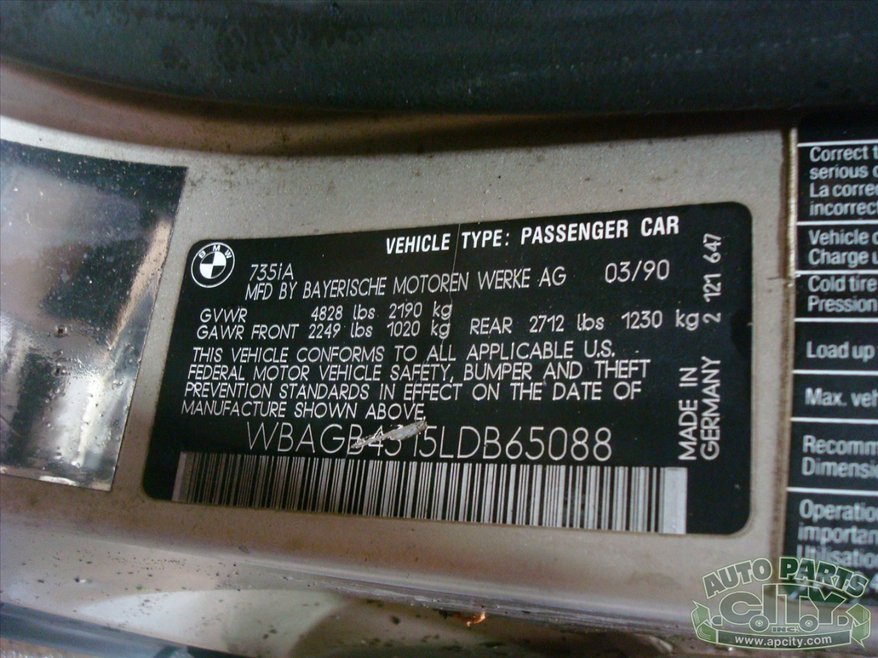 BMW 7-Series 735i 1990