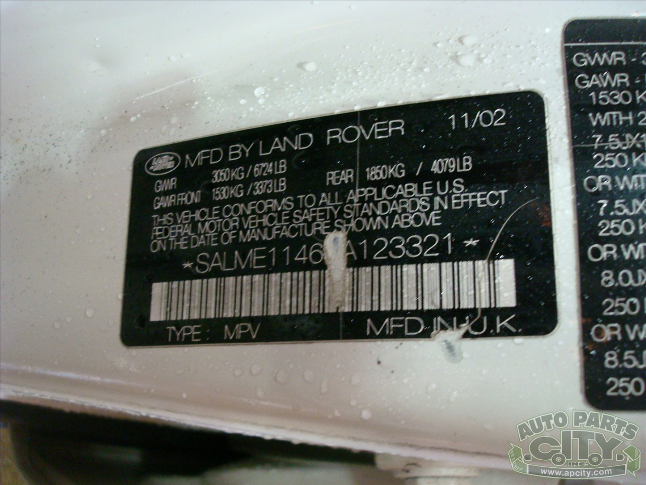 Land Rover Range Rover HSE 2003