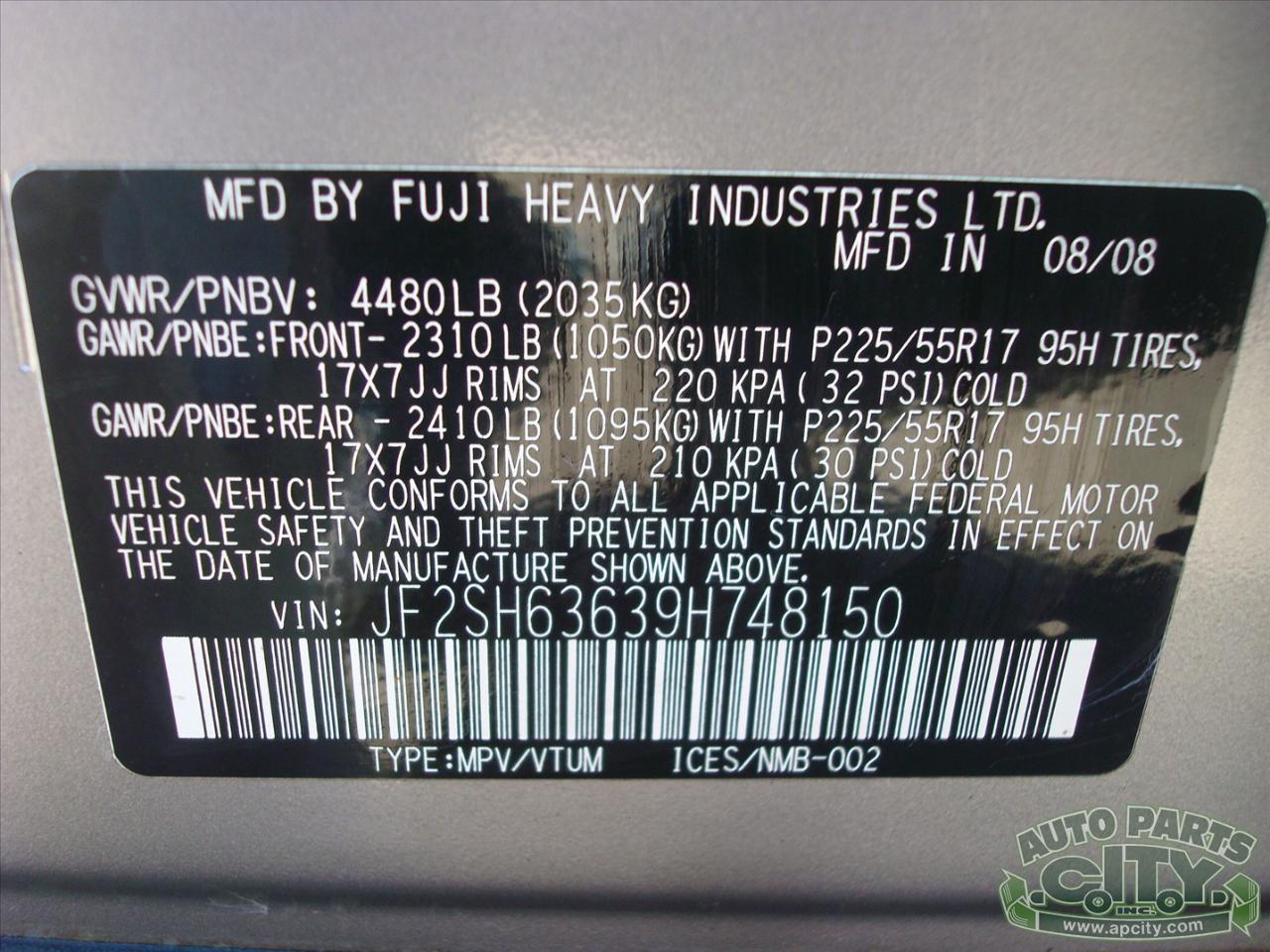 Subaru Forester 2.5X Premium 2009