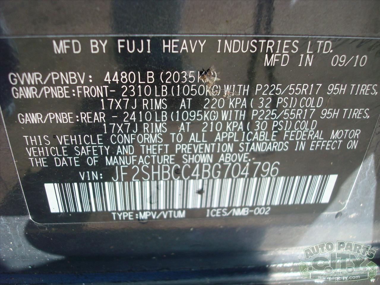 Subaru Forester 2.5X Premium 2011