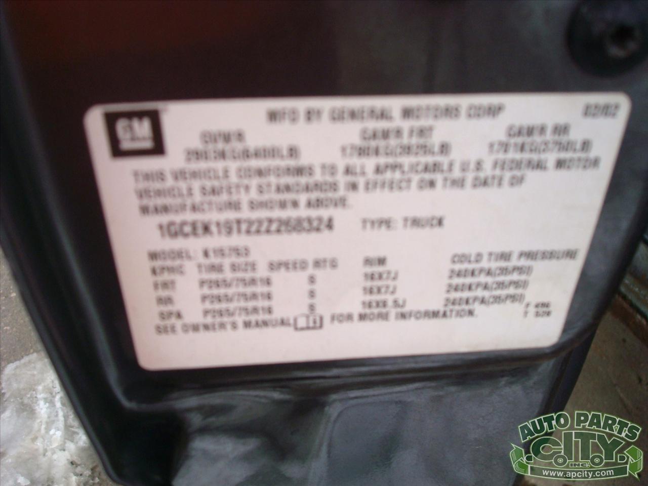 Chevrolet Silverado 1500 Z71 Ext Cab 4WD 4D 2002