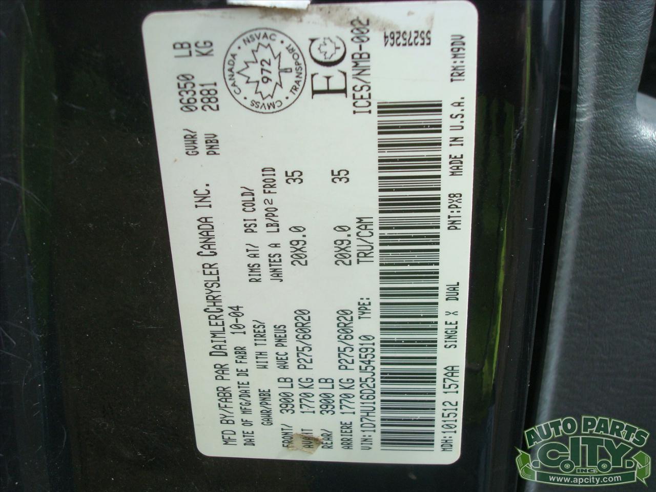 Dodge Ram 1500  2005