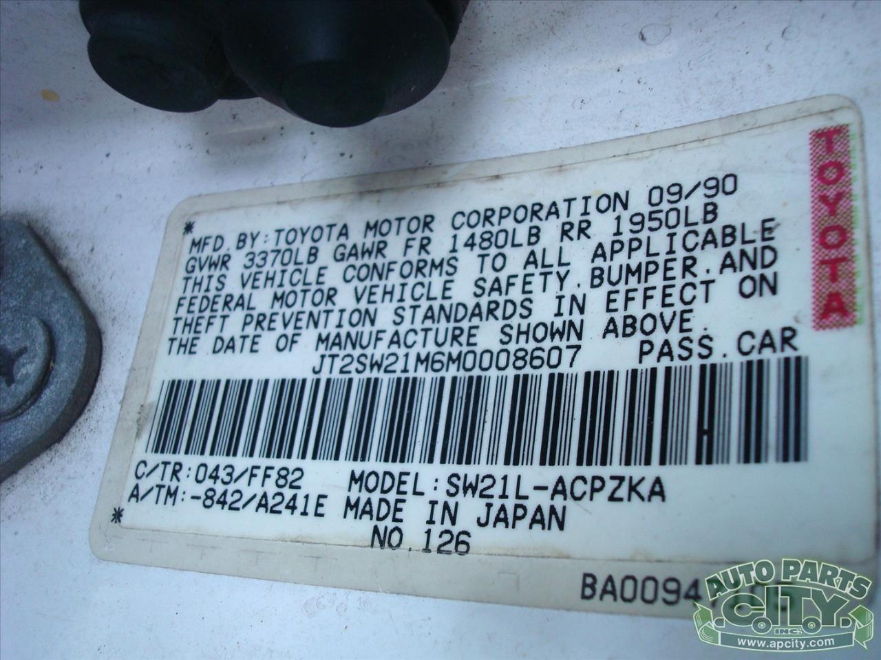 Toyota MR2 Coupe 1991