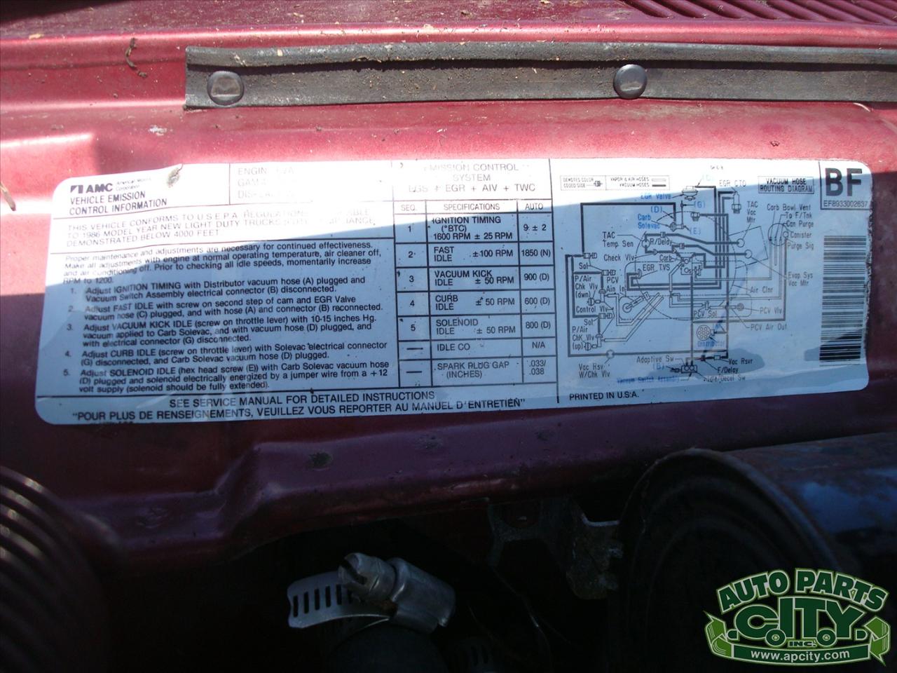 AMC Eagle Limited 1986