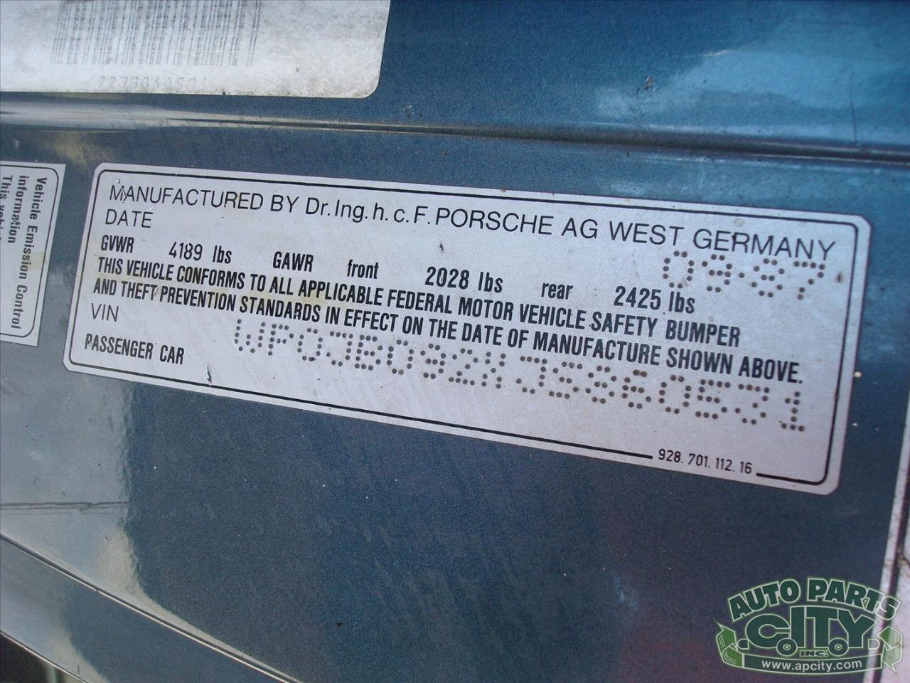 Porsche 928 S4 1988