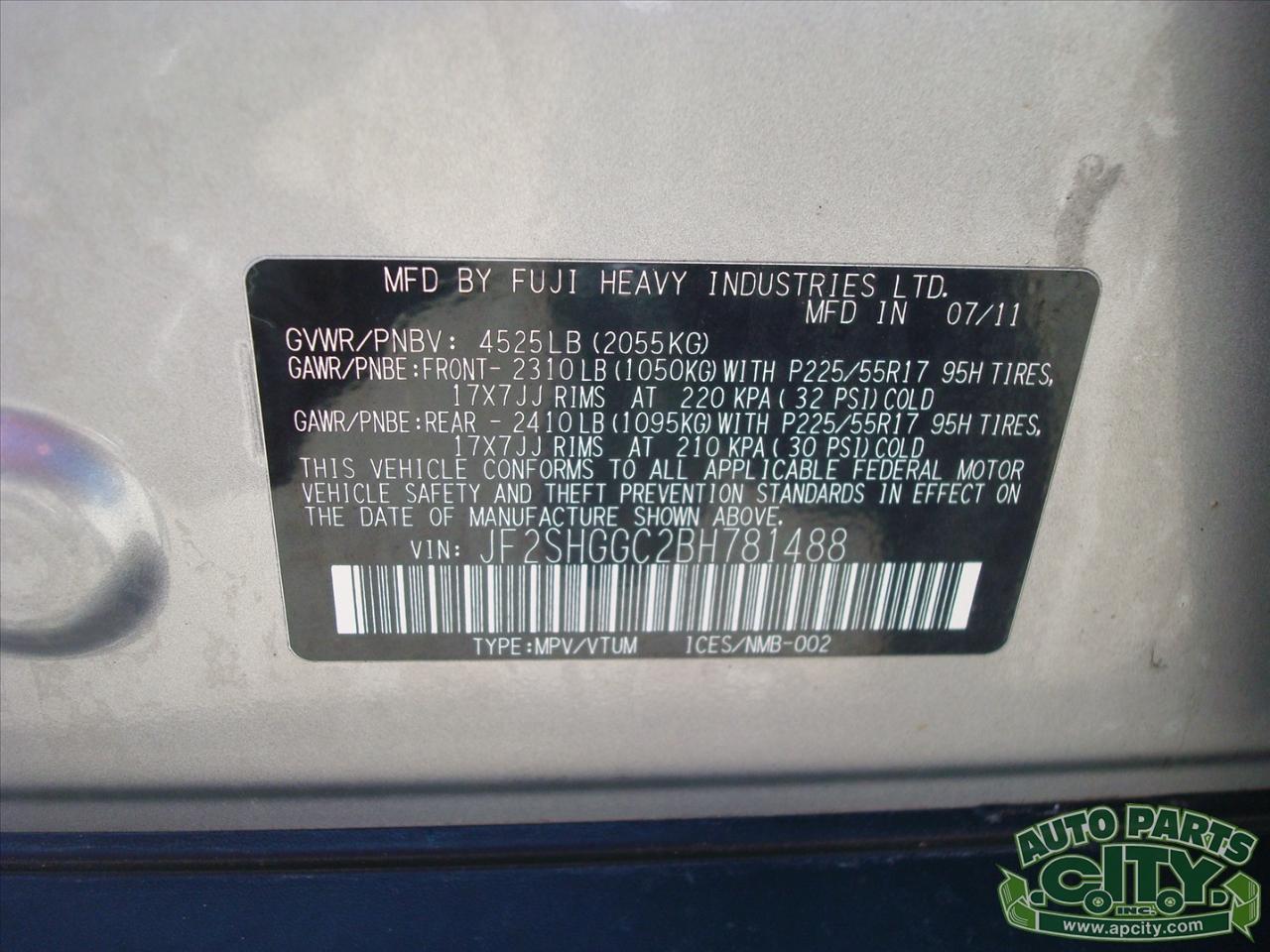 Subaru Forester 2.5XT Limited 2011