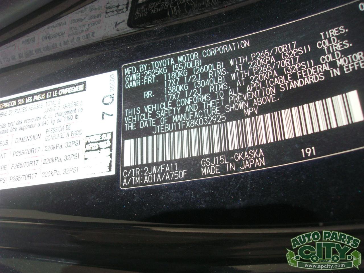 Toyota FJ Cruiser 4WD AT 2008