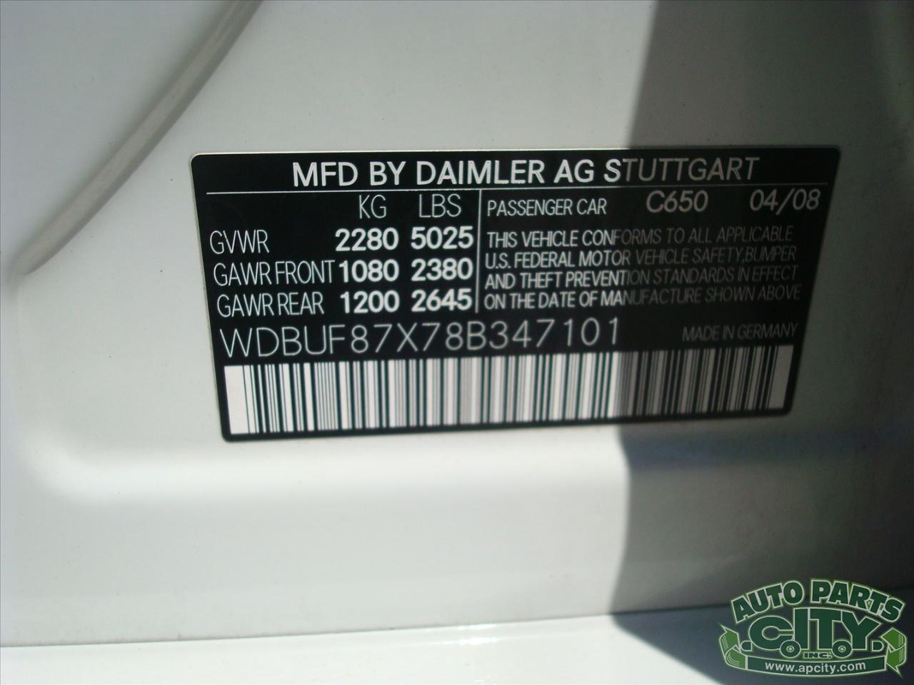 Mercedes-Benz E-Class E350 4MATIC Sedan 2008