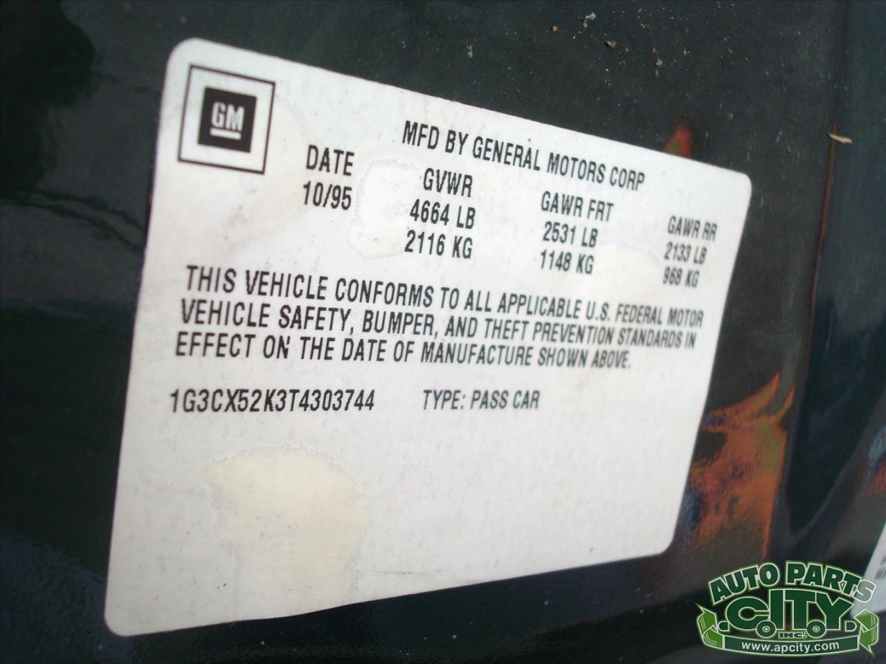 Oldsmobile Ninety Eight Regency Elite Series I 1996