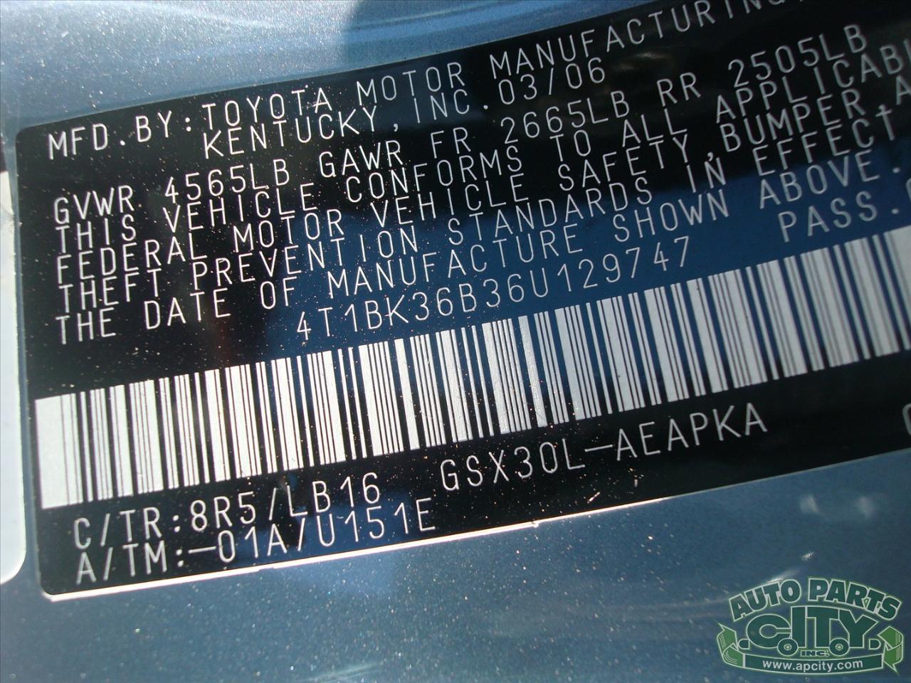 Toyota Avalon Limited 2006