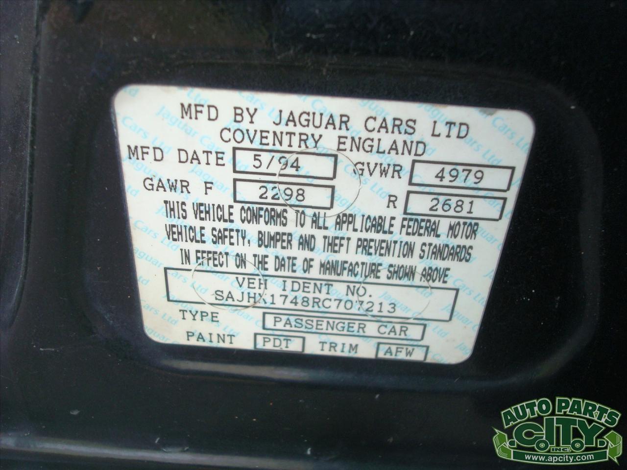 Jaguar XJ Sedan XJ6 1994