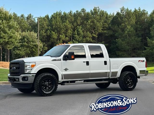 White 2015 Ford F-350 Super Duty Pickup Truck Four-Wheel Drive Automatic
