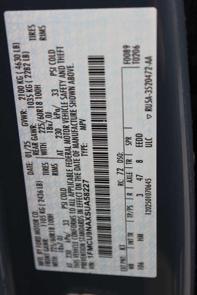 Ford Escape ST-Line Select AWD 2025