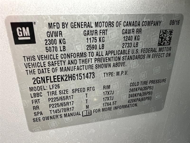 Chevrolet Equinox  2017 Chevrolet Equinox  2017