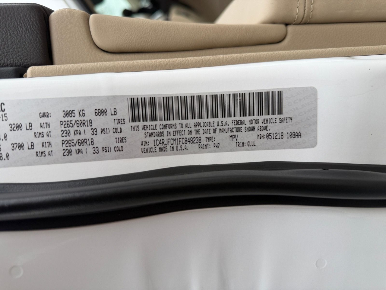 Jeep Grand Cherokee Overland 4WD 2015