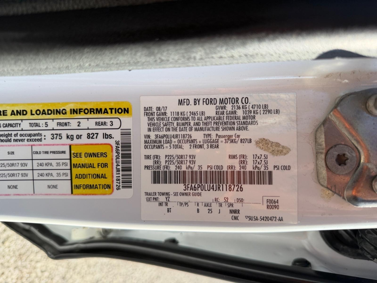 Ford Fusion Hybrid SE 2018 Ford Fusion Hybrid SE 2018