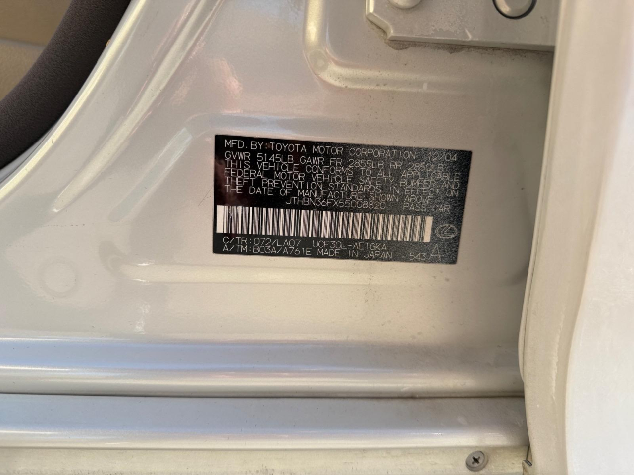 Lexus LS 430 Sedan 2005