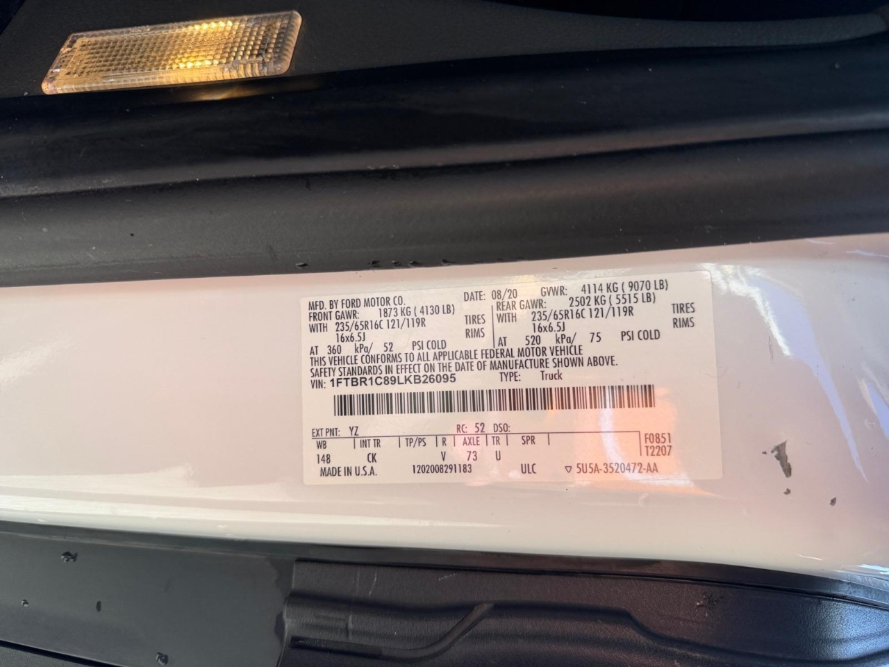 Ford Transit 250 Van Med. Roof w/Sliding Pass. 130-in. WB 2020