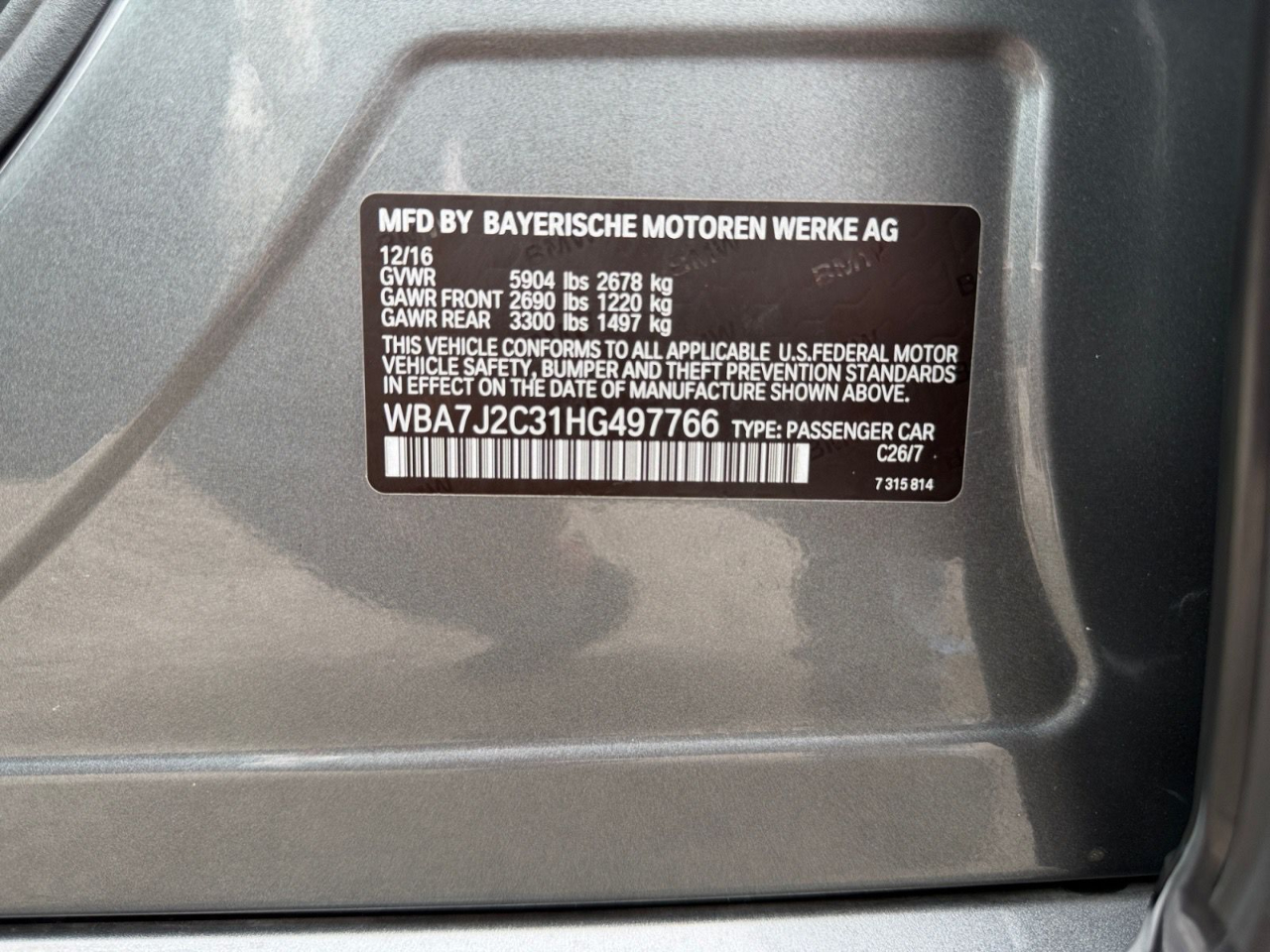 BMW 7-Series 740e xDrive iPerformance 2017