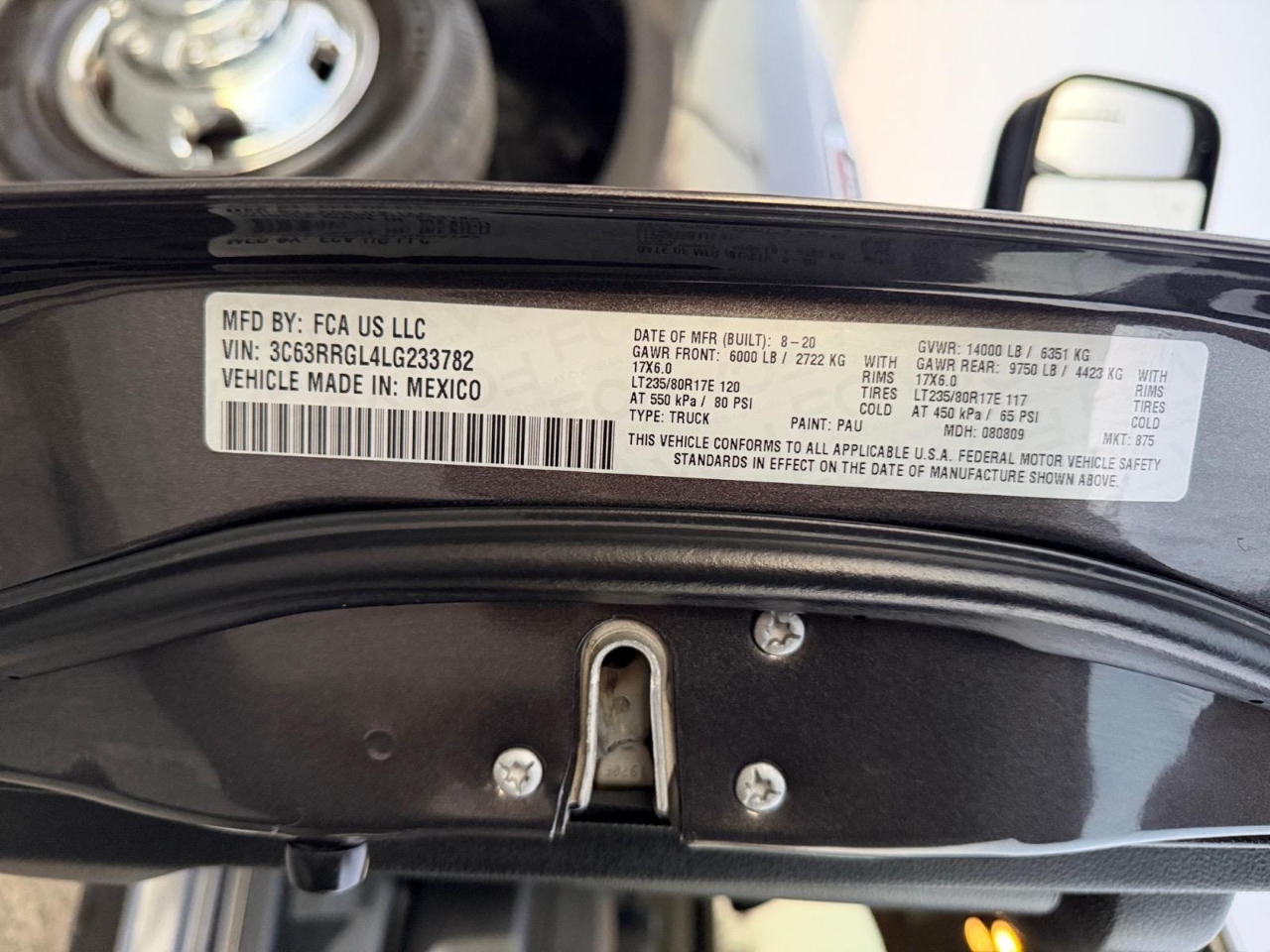 RAM 3500 Tradesman Crew Cab 4WD DRW 2020