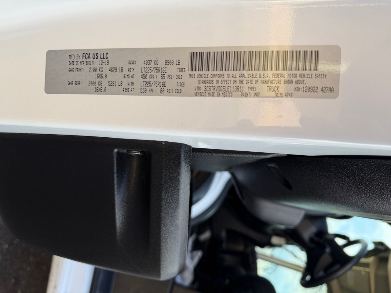 RAM Promaster 2500 High Roof 159-in. WB 2020