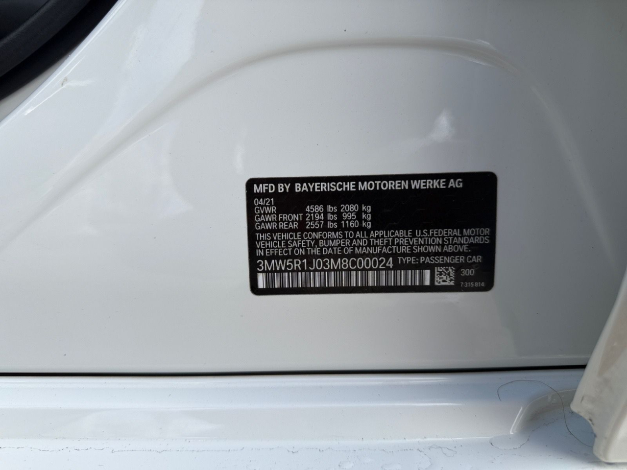 BMW 3-Series 330i 2021