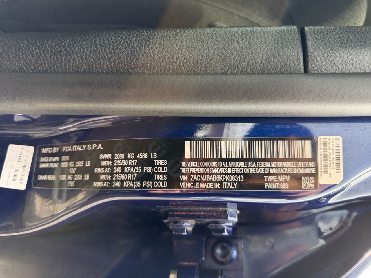 Jeep Renegade Sport 4WD 2019