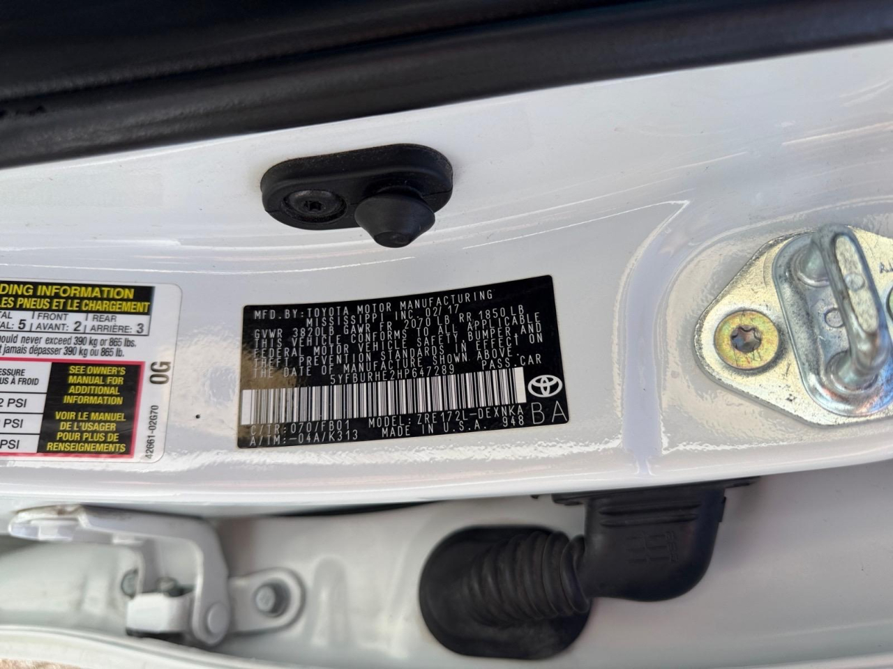 Toyota Corolla LE CVT 2017