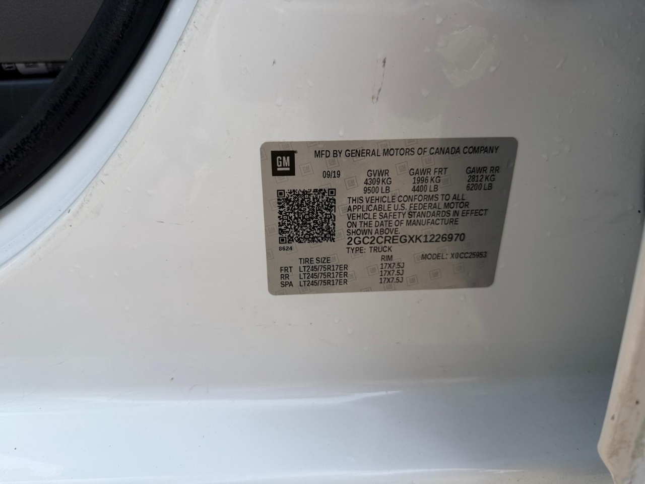 Chevrolet Silverado 2500HD Work Truck Double Cab 2WD 2019