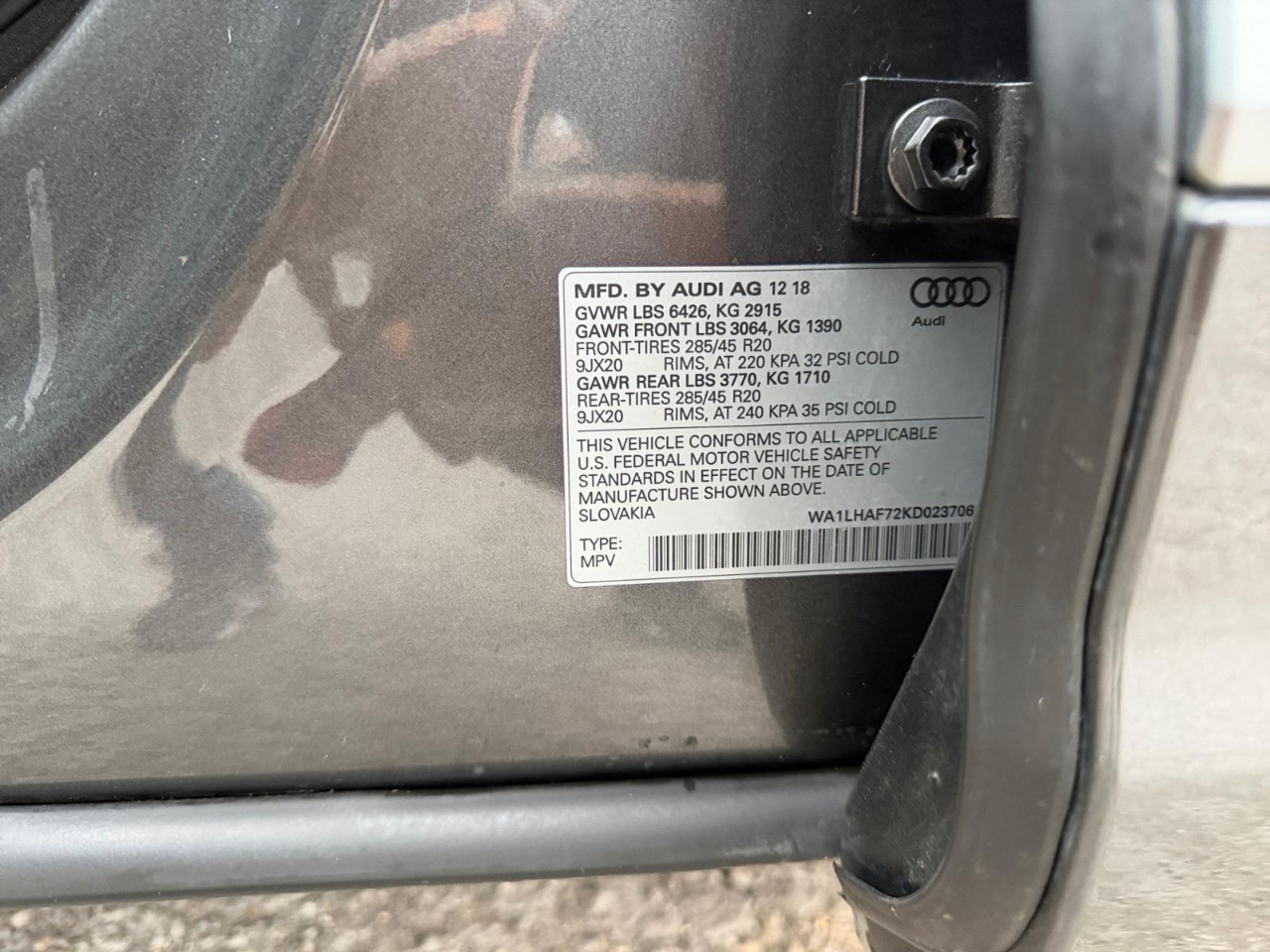 Audi Q7 2.0 Premium Plus quattro 2019