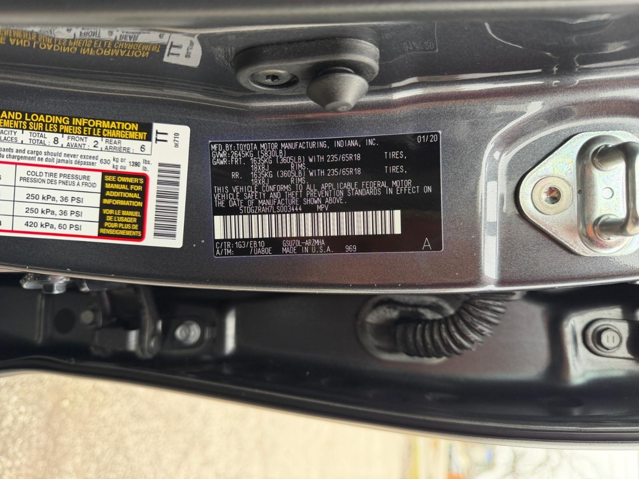 Toyota Highlander XLE FWD V6 2020