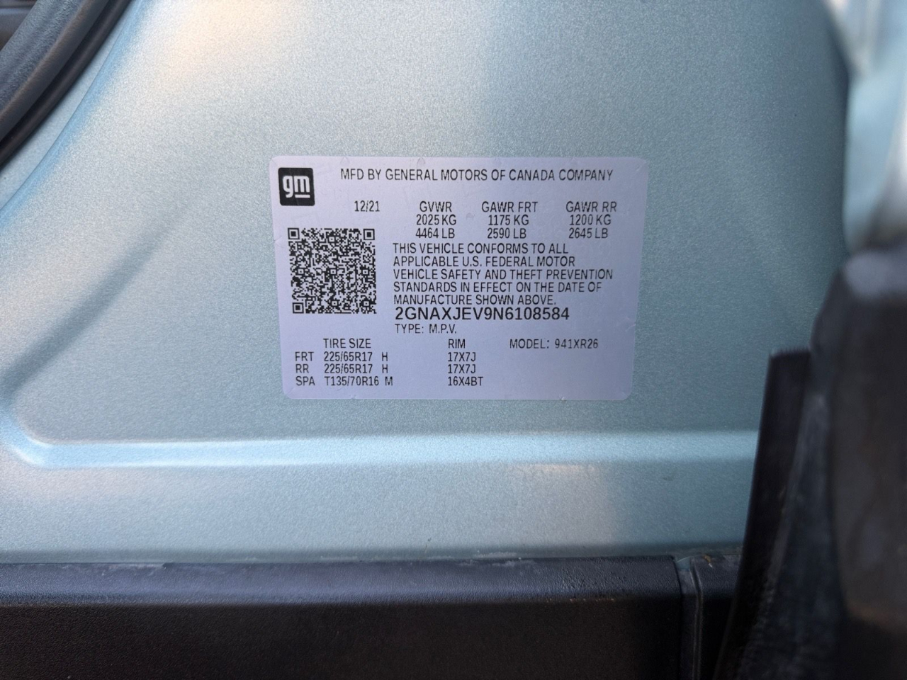 Chevrolet Equinox LT 2WD 2022