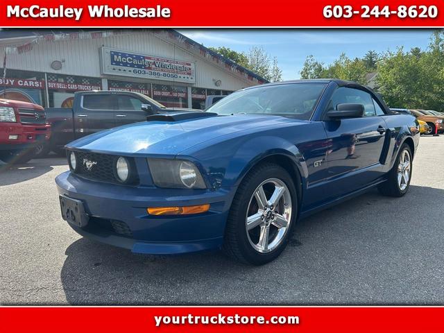 Blue 2008 Ford Mustang Convertible Rear-Wheel Drive 5-Speed Automatic Overdrive
