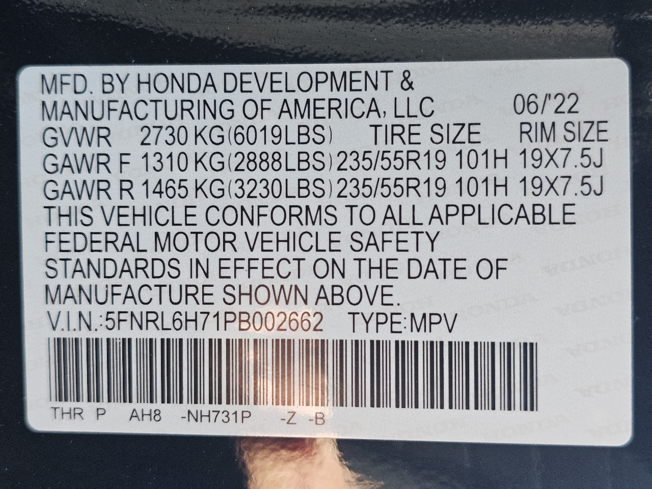 Honda Odyssey Sport Auto 2023 Honda Odyssey Sport Auto 2023