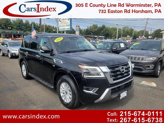 Black 2021 Nissan Armada SV 4WD SUV / Crossover Four-Wheel Drive 7-Speed Automatic