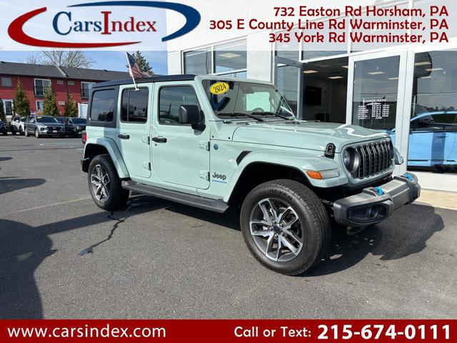 Gray 2024 Jeep Wrangler 4xe Sport S 4WD SUV / Crossover Four-Wheel Drive Automatic