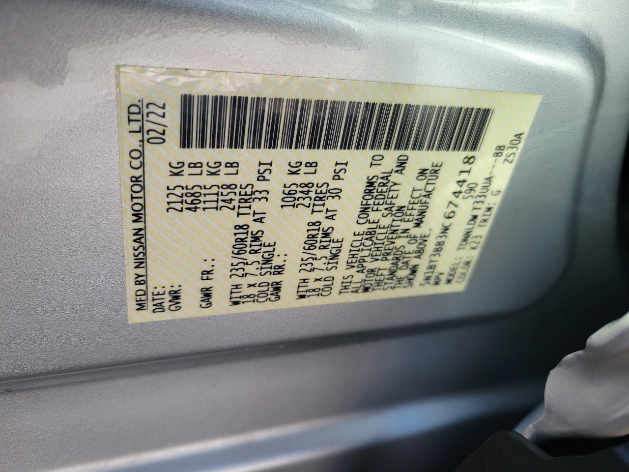 Nissan Rogue AWD SV 2022