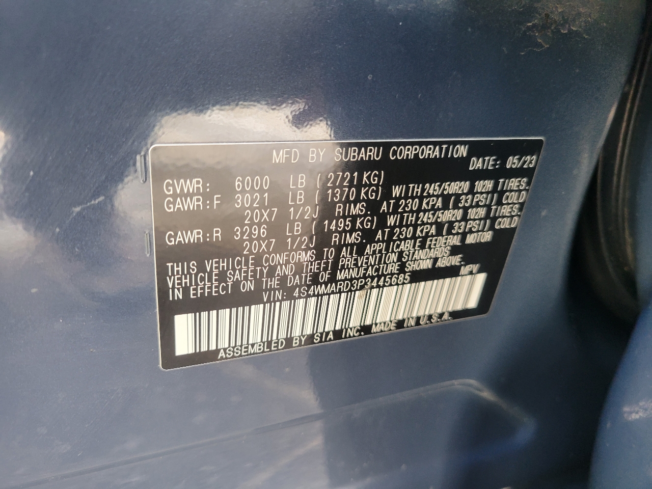 Subaru Ascent Limited w/8-Passenger Technology Pkg 2023