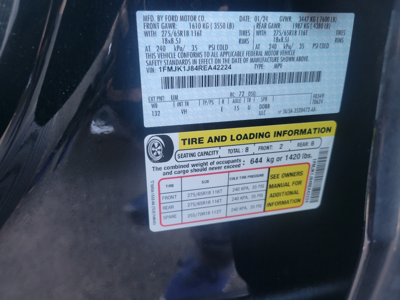 Ford Expedition Max XLT 4x4 2024