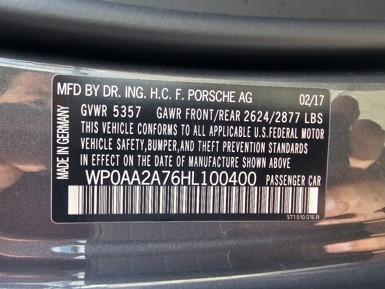 Porsche Panamera 4 2017