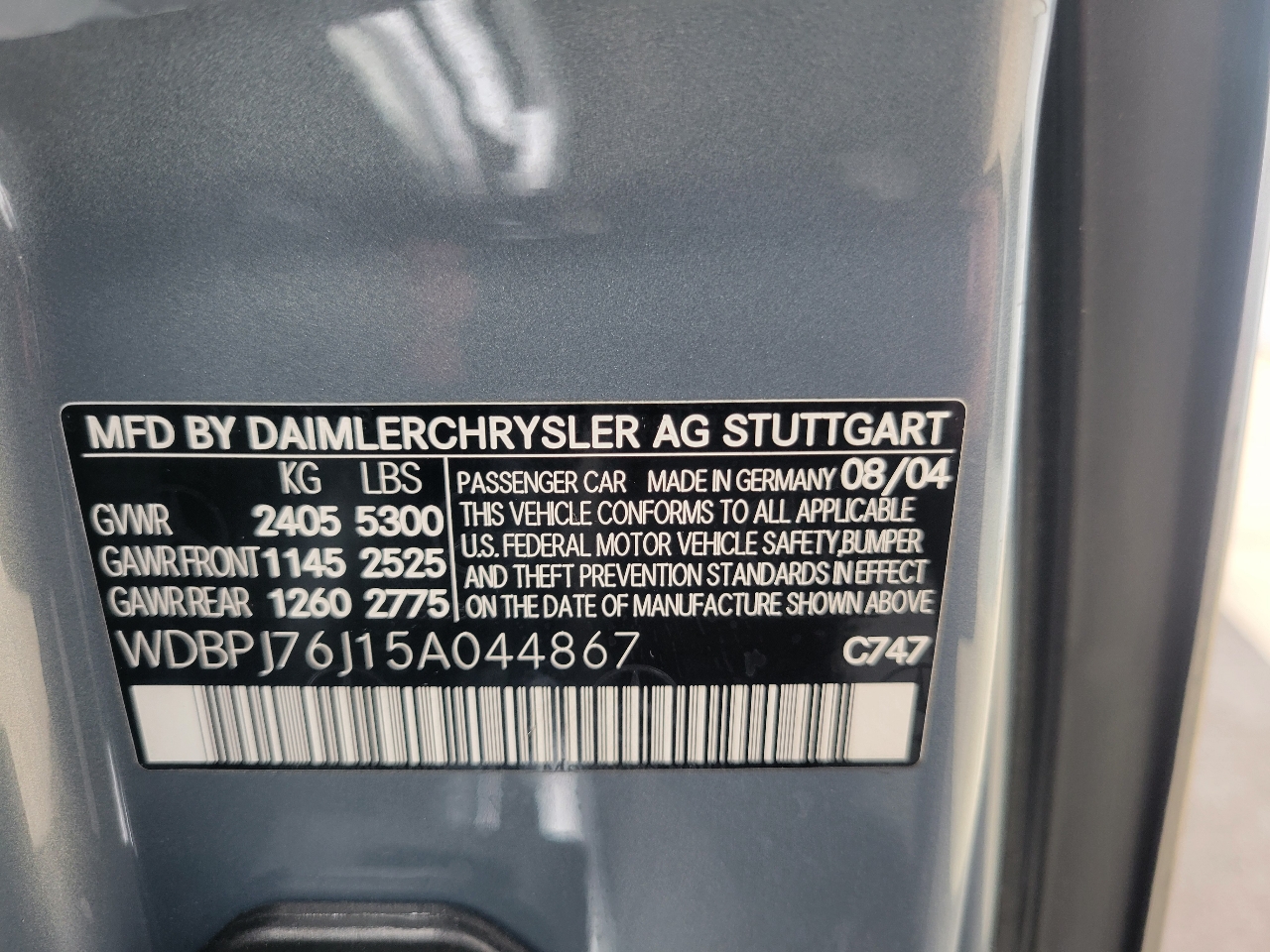 Mercedes-Benz CL-Class  2005