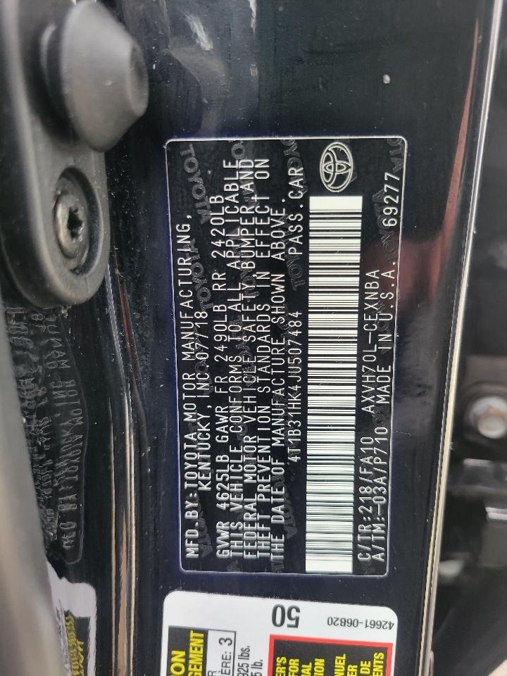 Toyota Camry Hybrid LE CVT (Natl) 2018