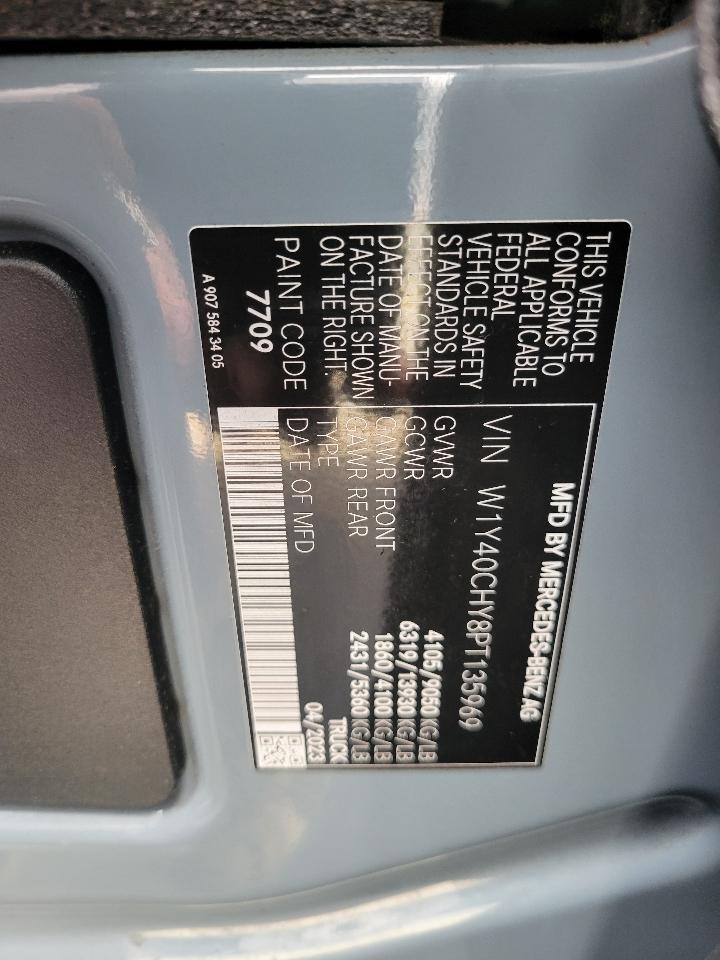 Mercedes-Benz Sprinter Cargo Van 2500 High Roof I4 Gas 170" RWD 2023