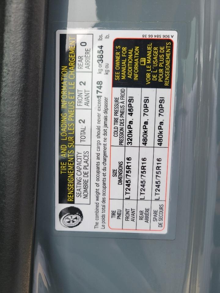 Mercedes-Benz Sprinter Cargo Van 2500 High Roof I4 Gas 170" RWD 2023