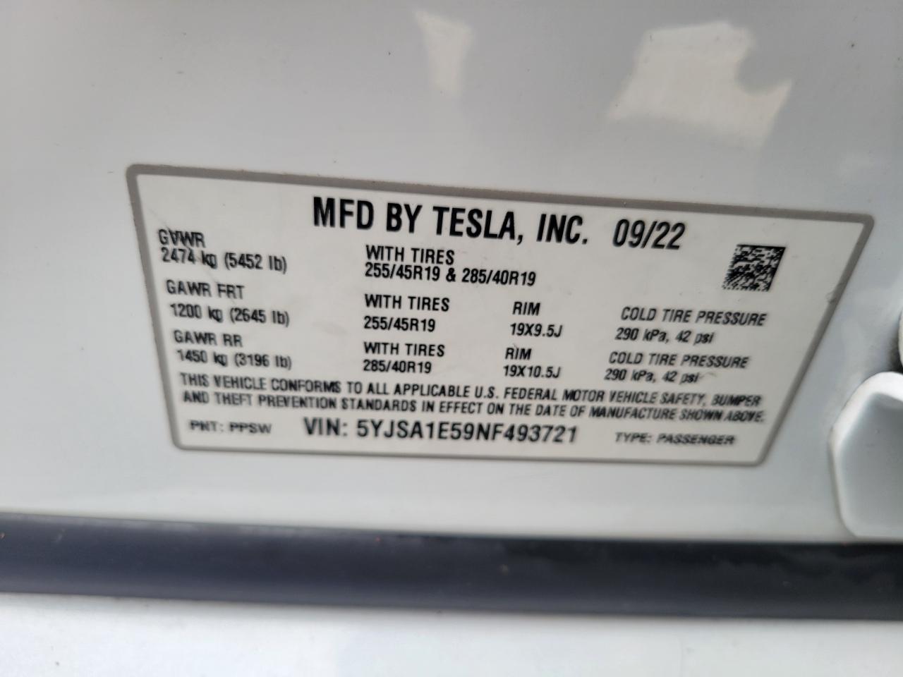 Tesla Model S AWD 2022