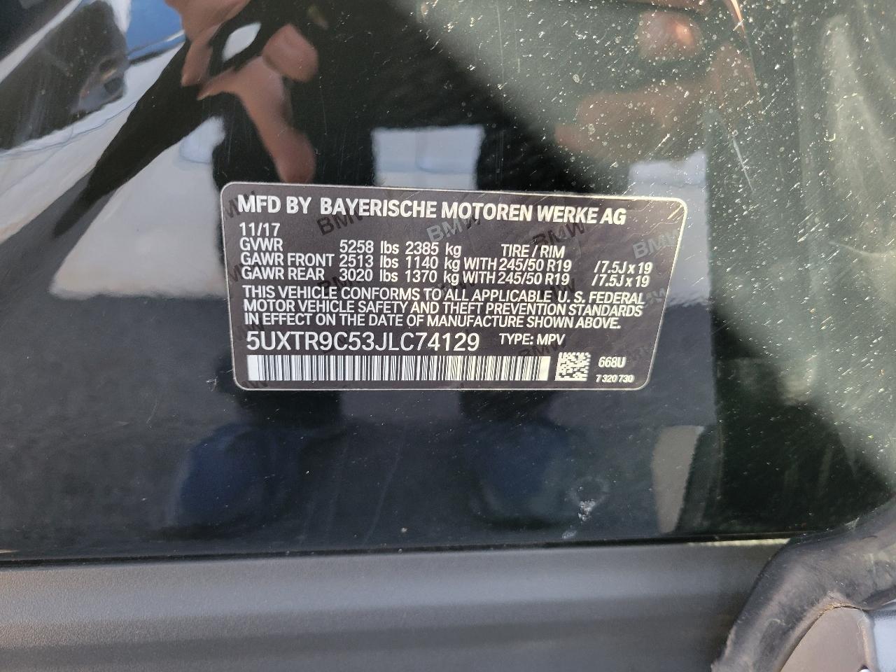 BMW X3 xDrive30i Sports Activity Vehicle 2018