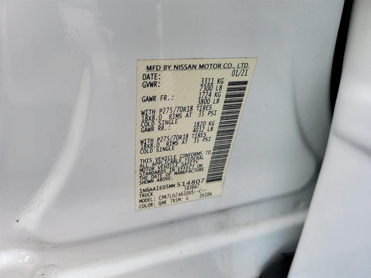 Nissan Titan 4x4 Crew Cab PRO-4X 2021