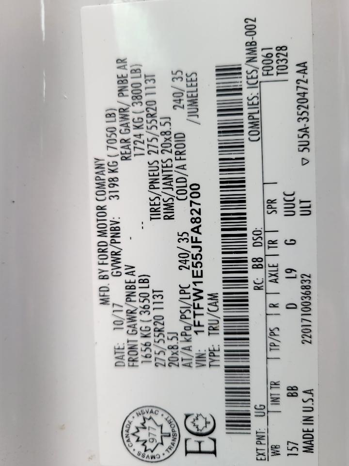 Ford F-150 Platinum 4WD SuperCrew 6.5' Box 2018